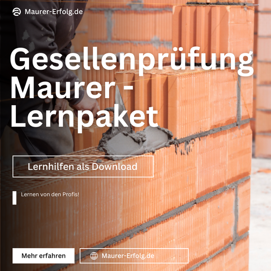 Maurer Gesellenprüfung (GP2) – Komplettpaket Theorie (Sofortdownload)
