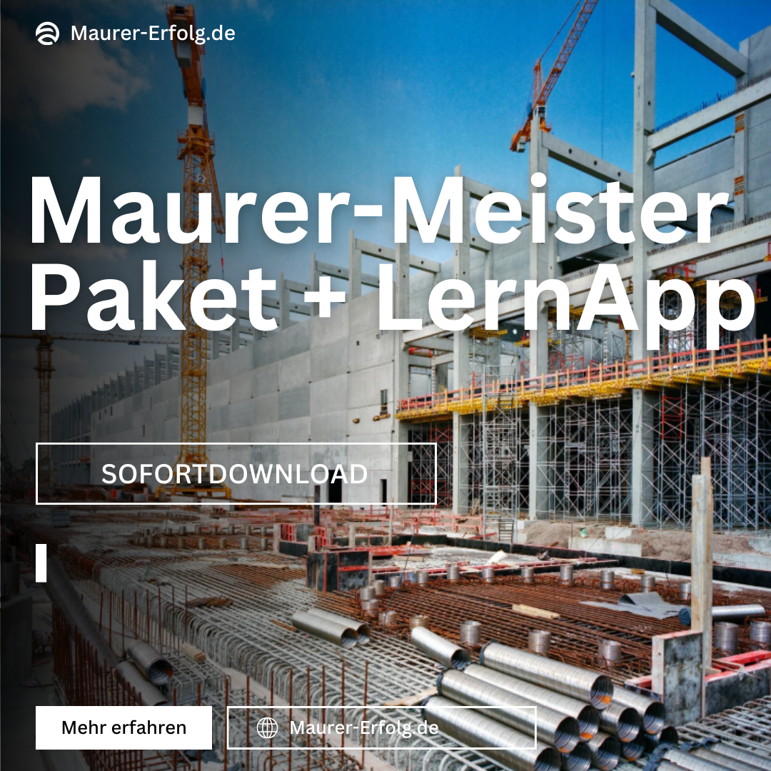 Maurer-Meisterpaket 2026/27 – Lern- & Prüfungspaket + App Zugang