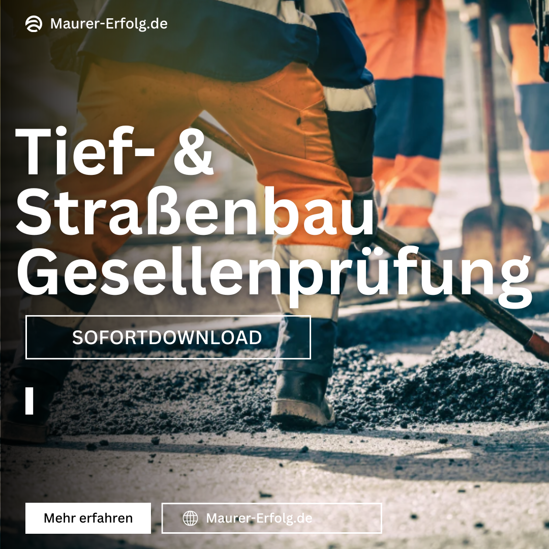 Tief- & Straßenbau Gesellenprüfung (GP2) - Komplettpaket